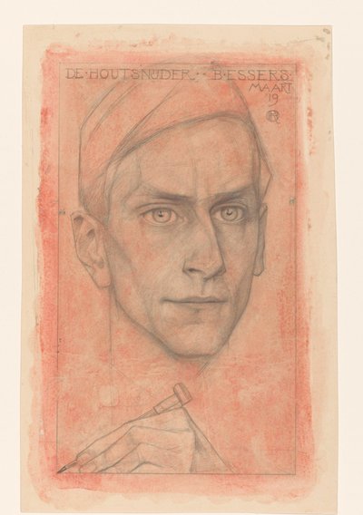 Portrait du sculpteur sur bois B. Essers - Richard Nicolaüs Roland Holst