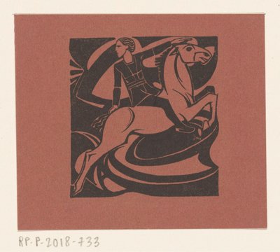 Cavalier sur un cheval sautant - Richard Nicolaüs Roland Holst