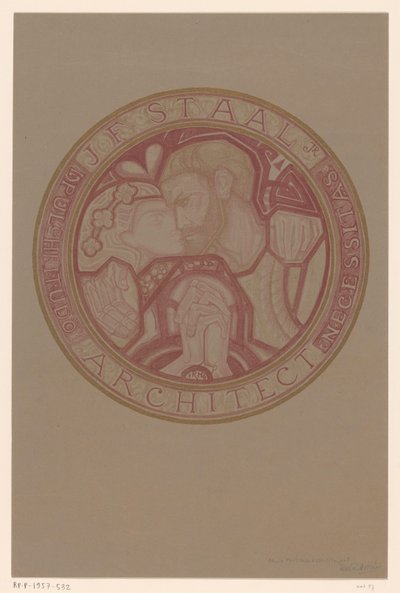 Conception de timbre pour : J.F. Staal - Richard Nicolaüs Roland Holst