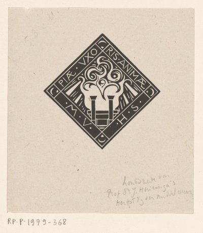 Vignette en mémoire de Mary Vincentia Huizinga-Schorer - Richard Nicolaüs Roland Holst
