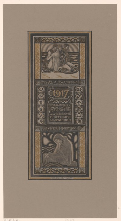 Calendrier de bienfaisance pour 1917 - Richard Nicolaüs Roland Holst