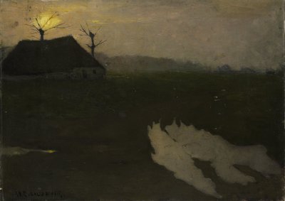 Paysage au clair de lune - Richard Nicolaus Holst Roland