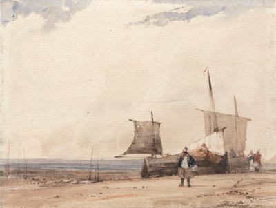 Scène de plage - Richard Parkes Bonington