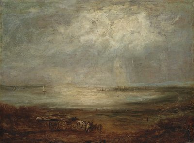 Scène de plage avec charrette et cheval, 1825 - Richard Parkes Bonington