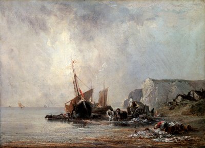 Bateaux sur la côte normande, 1823 - Richard Parkes Bonington
