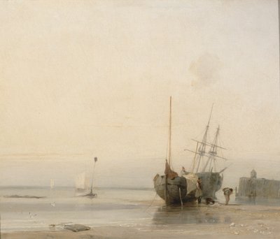 Jetée de Calais, France - Richard Parkes Bonington