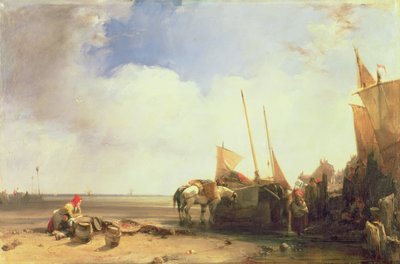 Scène côtière en Picardie - Richard Parkes Bonington