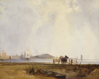 Paysage près de Quilleboeuf, France, vers 1824-25 - Richard Parkes Bonington