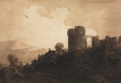 Paysage avec château en ruine - Richard Parkes Bonington