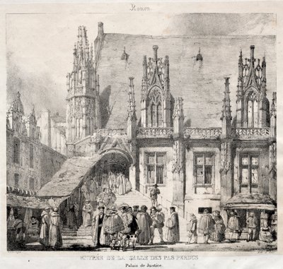 Rouen : Entrée de la Salle des Pas Perdus, Palais de Justice, 1824 - Richard Parkes Bonington