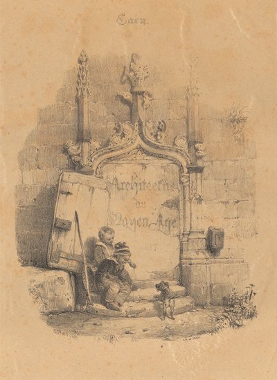 Page de titre de Restes et Fragments - Richard Parkes Bonington