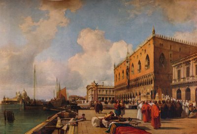 Venise : Palais des Doges avec une procession religieuse, vers 1828 - Richard Parkes Bonington