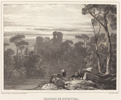 Château de Bothwell - Richard Parkes Bonington after Francois Alexandre Pernot