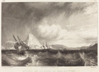 Entrée de la rade de Rio-Janeiro - Richard Parkes Bonington after Moritz Rugendas