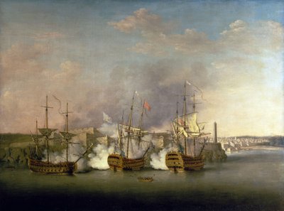 Guerre de Sept Ans (1756-1763) : le bombardement du château de Morro (Cuba) le 1er juillet - Richard Paton