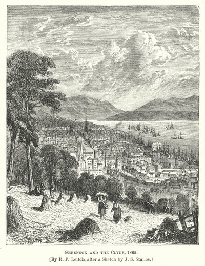 Greenock et la Clyde - Richard Principal (after) Leitch