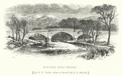 Premier pont de Rennie (gravure) - Richard Principal (after) Leitch