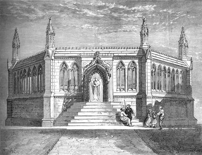 Chapelle commémorative à Cawnpore, vers 1880 - Richard Principal Leitch