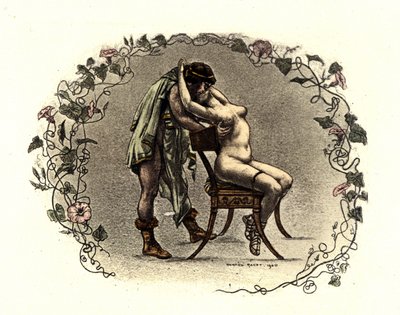 Illustration par Richard Ranft (1862 - 1931) pour Lucien de Samosate (vers 125 - 192) : "Les Courtisanes". 1899 - Richard Ranft