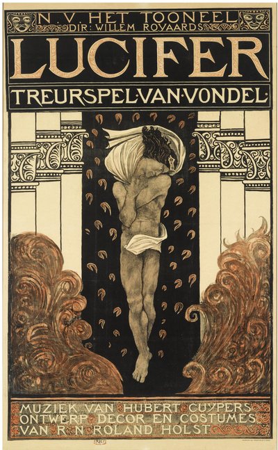 Affiche pour la pièce Lucifer - Richard Roland Holst