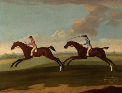 Aaron et Driver courant la deuxième manche à Maidenhead, 1754 - Richard Roper