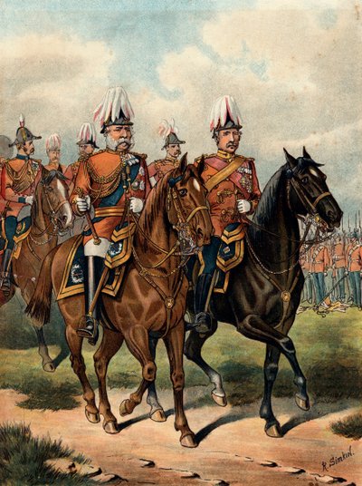 George William Frederick Charles, 2e duc de Cambridge, soldat britannique, vers 1885 - Richard Simkin