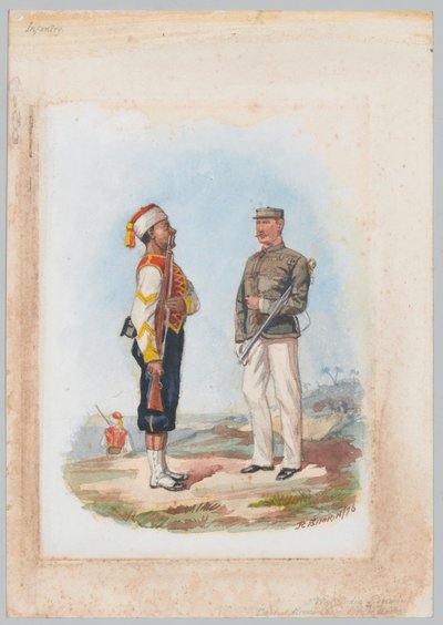 Infanterie, 2e régiment des Antilles - Richard Simkin