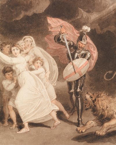 La bataille de Greatheart avec Grim - Richard Westall