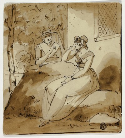 Deux femmes conversant près d