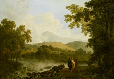 Cicéron et ses deux amis, Atticus et Quintus, à sa villa à Arpinum, 1769-1770 - Richard Wilson
