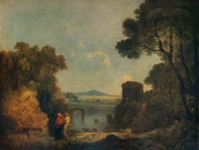 Paysage fluvial italien avec un pont brisé, vers 1779, 1938 - Richard Wilson