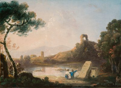 Lac Averne avec un sarcophage - Richard Wilson