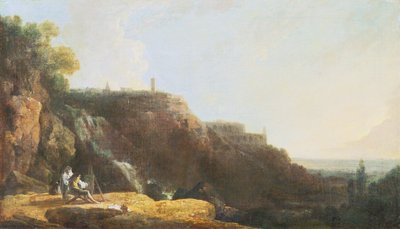 La Grande Cascade et Villa de Mécène à Tivoli - Richard Wilson