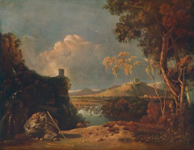Le Moine blanc - IV Paysage italien, avec Moine blanc, vers 1752 - Richard Wilson