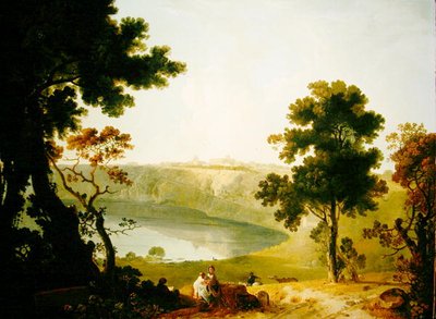 Vue du Castel Gandolfo et du lac Albano, c.1754 - Richard Wilson