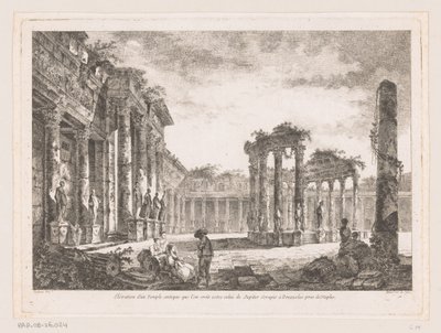 Vue sur le Temple de Jupiter Serapis - Richard de Saint Non