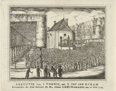 Exécution de Cornelis van den Burgh, 1789 - Rienk Jelgerhuis