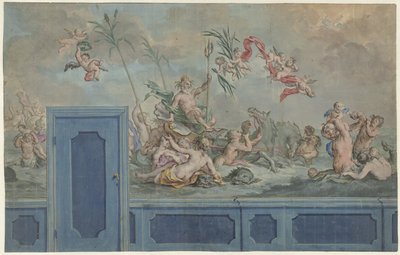 Projet de décoration murale avec Neptune et sa suite - Rienk Keyert