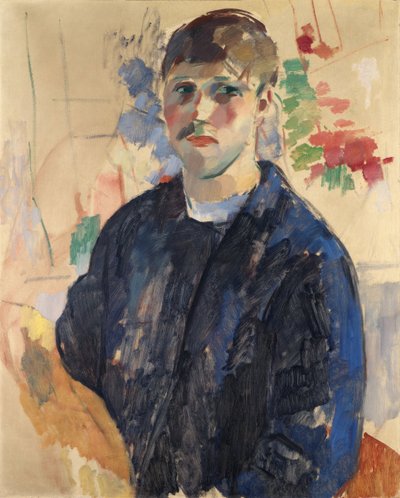 Autoportrait avec une blouse bleue - Rik Wouters