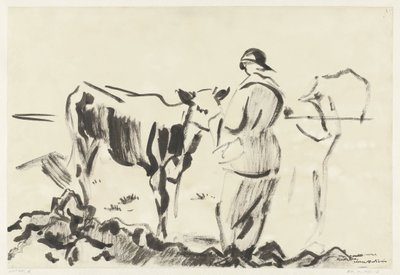 Femme avec un veau - Rik Wouters