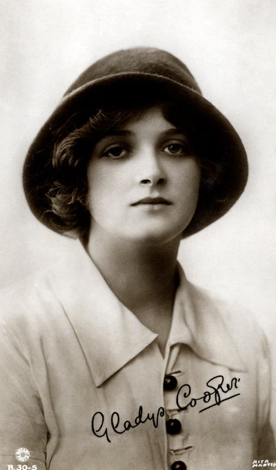 Gladys Cooper 1888-1971, actrice anglaise, début du 20e siècle - Rita Martin