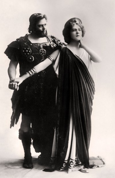 Oscar Asche et Lily Brayton dans une scène de La Déesse Vierge, début du 20ème siècle - Rita Martin