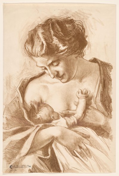 Mère avec enfant - Rob Graafland (signed by artist)