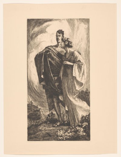 Homme et femme marchant - Rob Graafland
