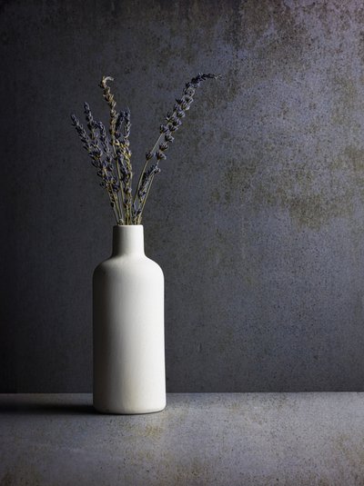 Nature morte minimaliste à la lavande - Rob Ryan