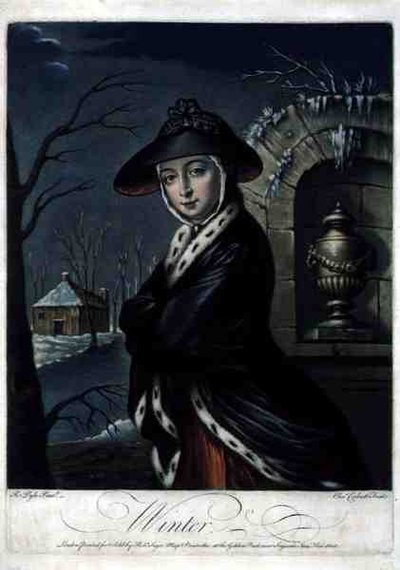 Hiver, gravé par C. Corbutt (Richard Purcell), pub. par Robert Sayer, c.1760 - Robert (after) Pyle