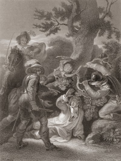 Duc de Monmouth capturé après la bataille de Sedgemoor. De L