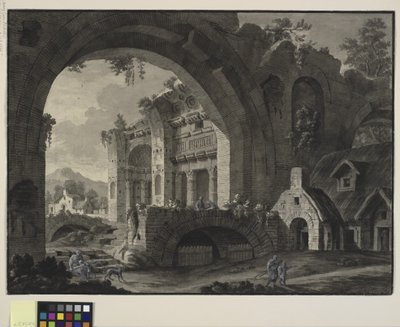Fantaisie architecturale avec ruines d