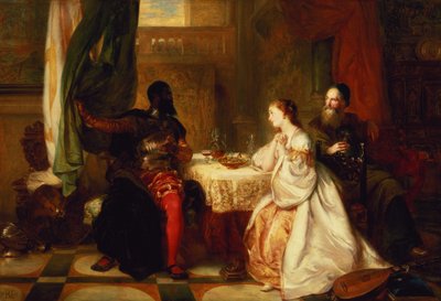 Othello racontant ses aventures à Desdémone, 1869 - Robert Alexander Hillingford