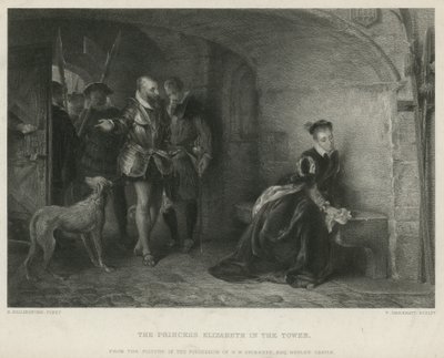 La princesse Élisabeth dans la tour - Robert Alexander Hillingford